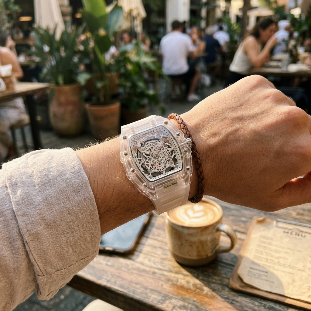 Barrel-Shaped Sports Watch