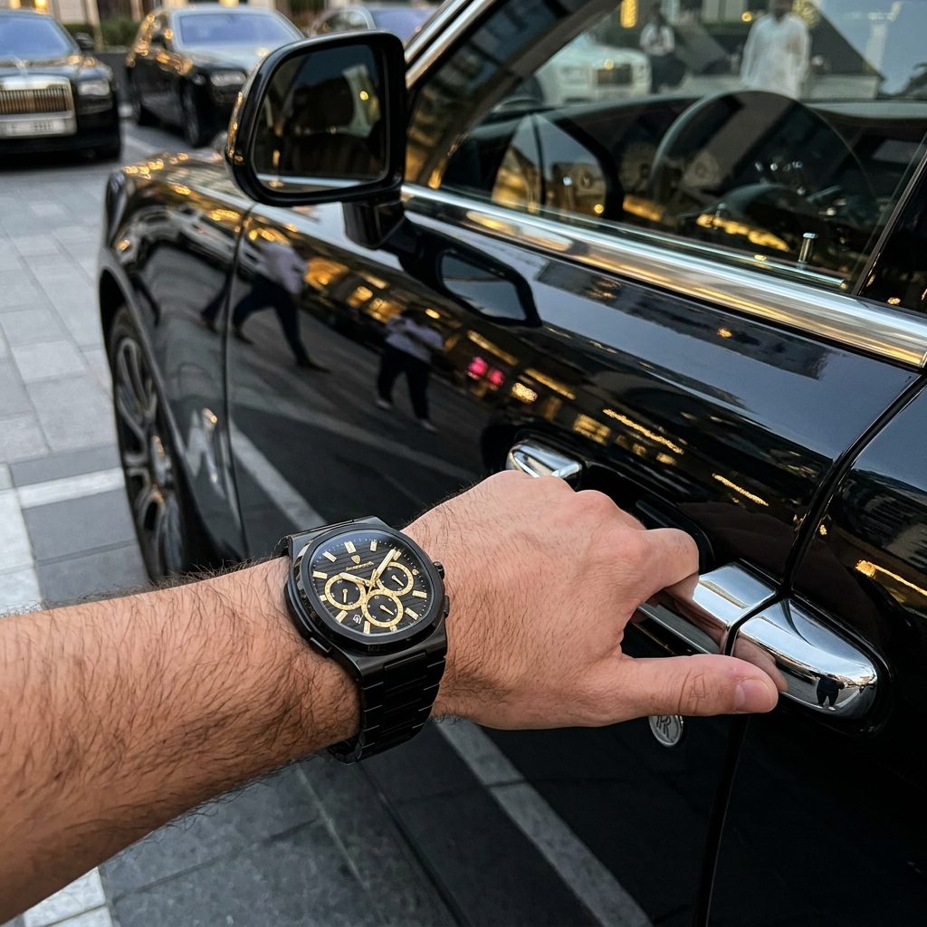 Business Chronograph Watch – Stainless Steel Quartz