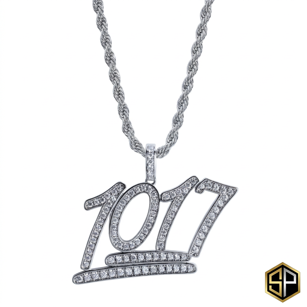 Shimmering 1017 Sparkle Pendant by SOFT PARADISE featuring a sparkling gemstone on a delicate chain.