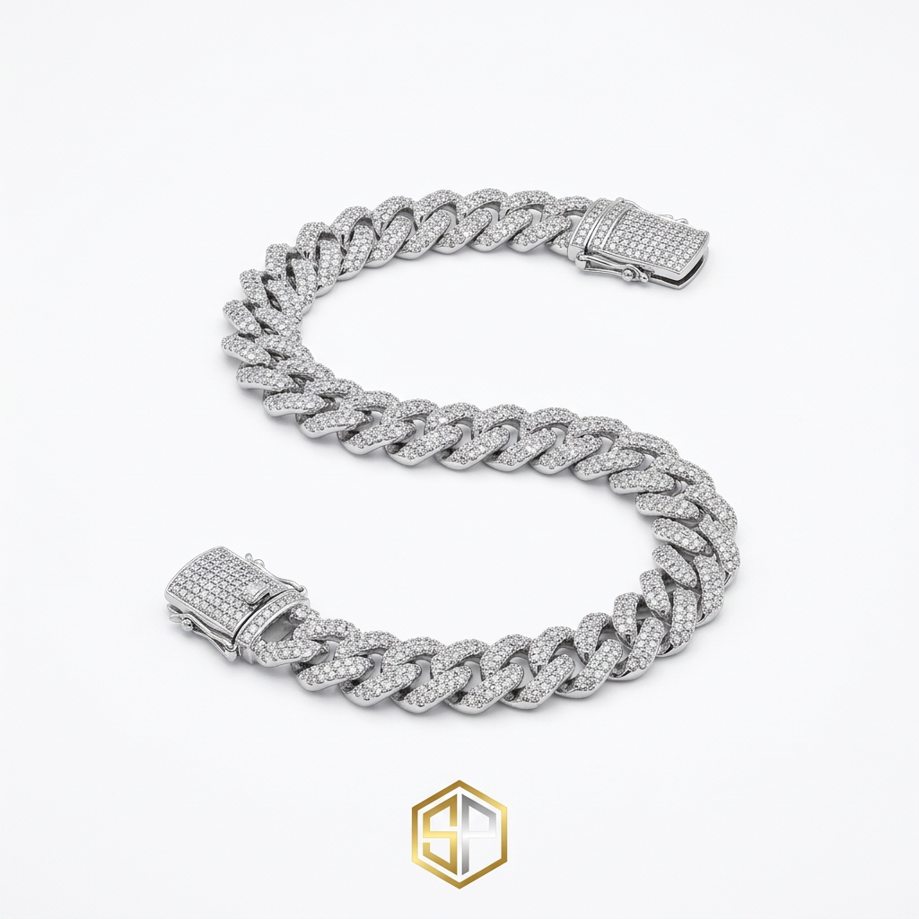 Gold Iced Cuban Bracelet