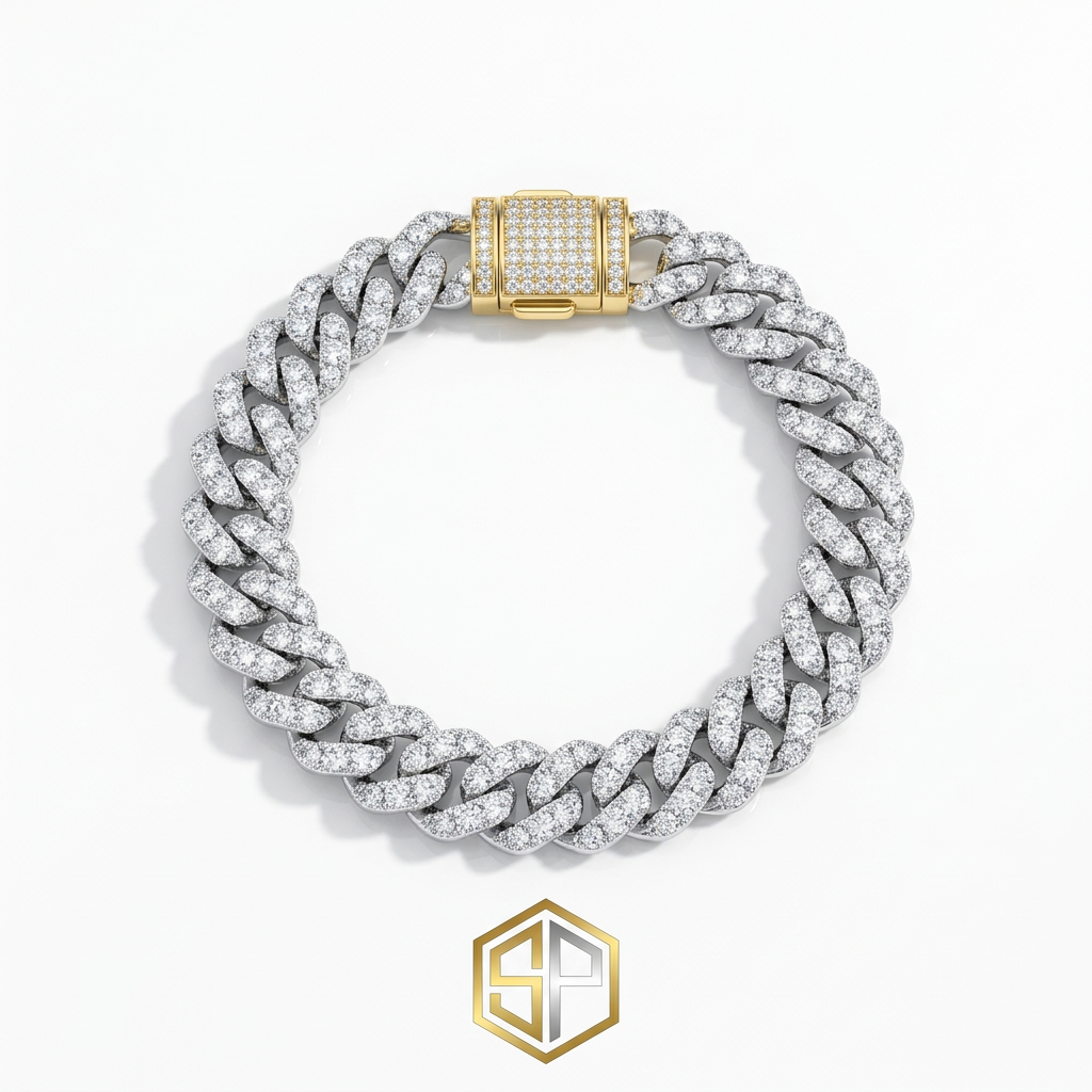 Gold Iced Cuban Bracelet