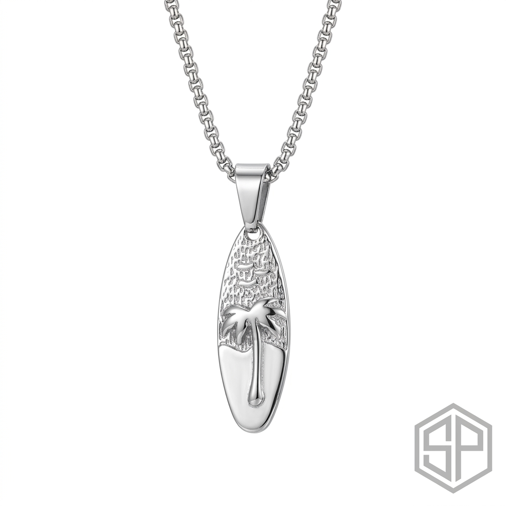 Coconut Tree Pendant Necklace