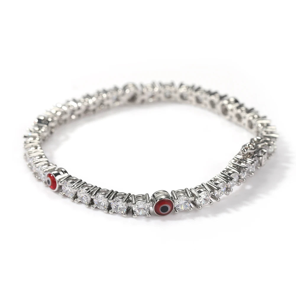 Turkish Eye CZ Tennis Bracelet