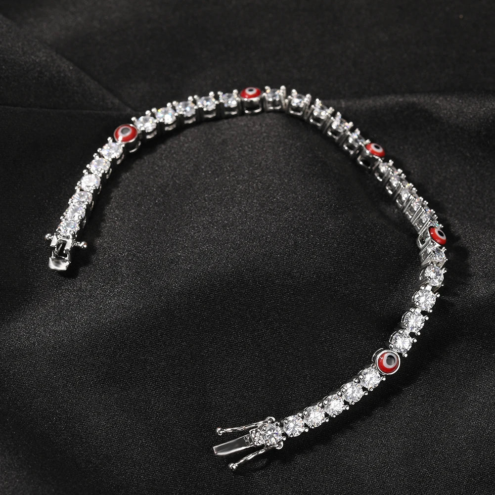 Turkish Eye CZ Tennis Bracelet