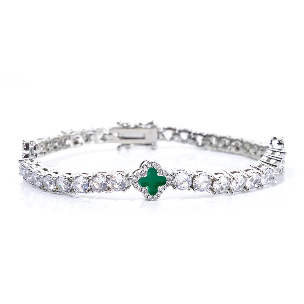 Colorful tennis bracelet by SOFT PARADISE featuring vibrant beads and a sleek design, perfect for stylish accessorizing.