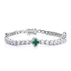 Colorful tennis bracelet by SOFT PARADISE featuring vibrant beads and a sleek design, perfect for stylish accessorizing.