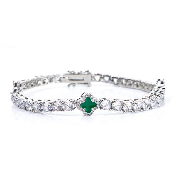 Colorful tennis bracelet by SOFT PARADISE featuring vibrant beads and a sleek design, perfect for stylish accessorizing.