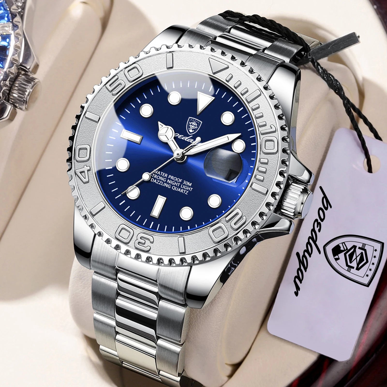 Waterproof Steel Watch