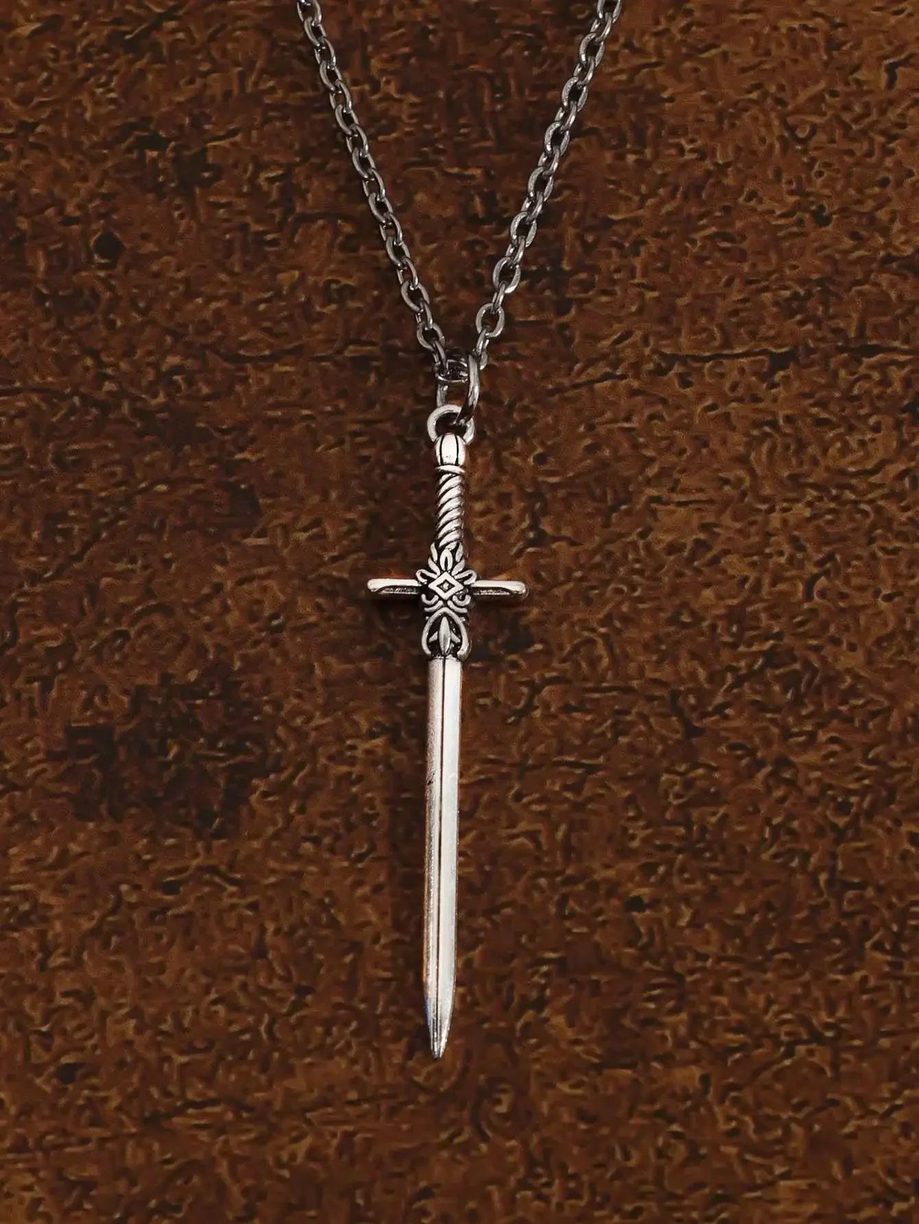 Cross Sword Pendant Necklace