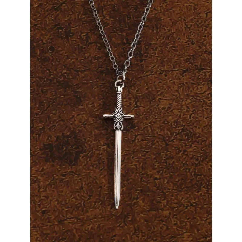 Cross Sword Pendant Necklace