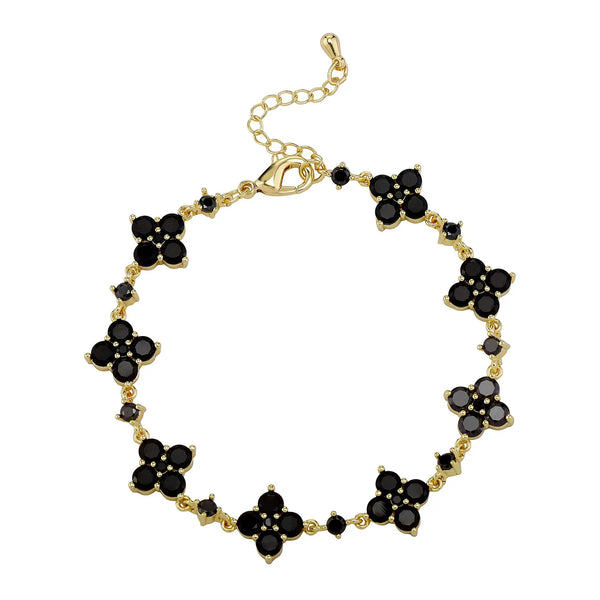 Soft Paradise Four Leaf Clover bracelet featuring four-leaf clover charms on a delicate chain.