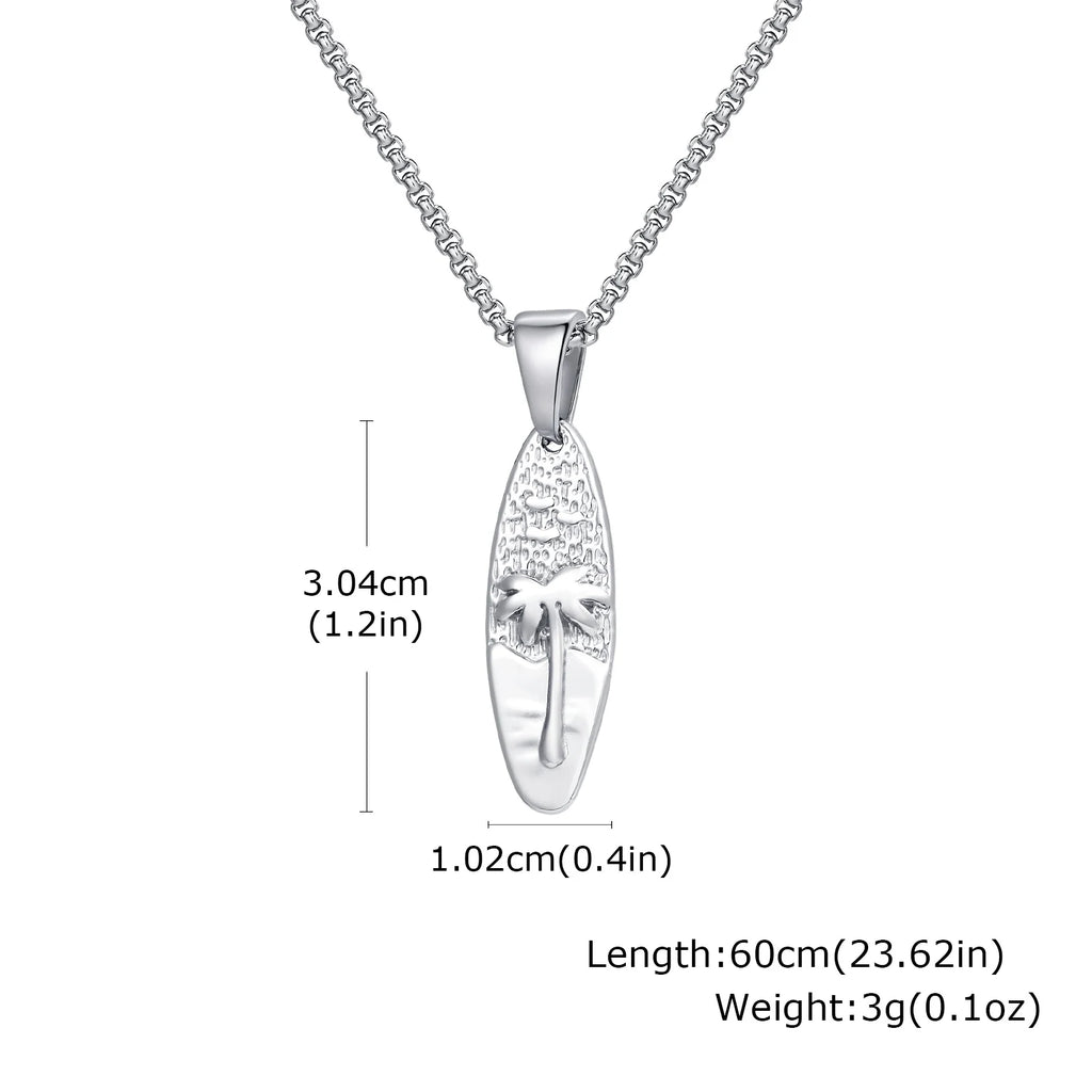 Coconut Tree Pendant Necklace