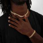 Gold Iced Cuban Bracelet