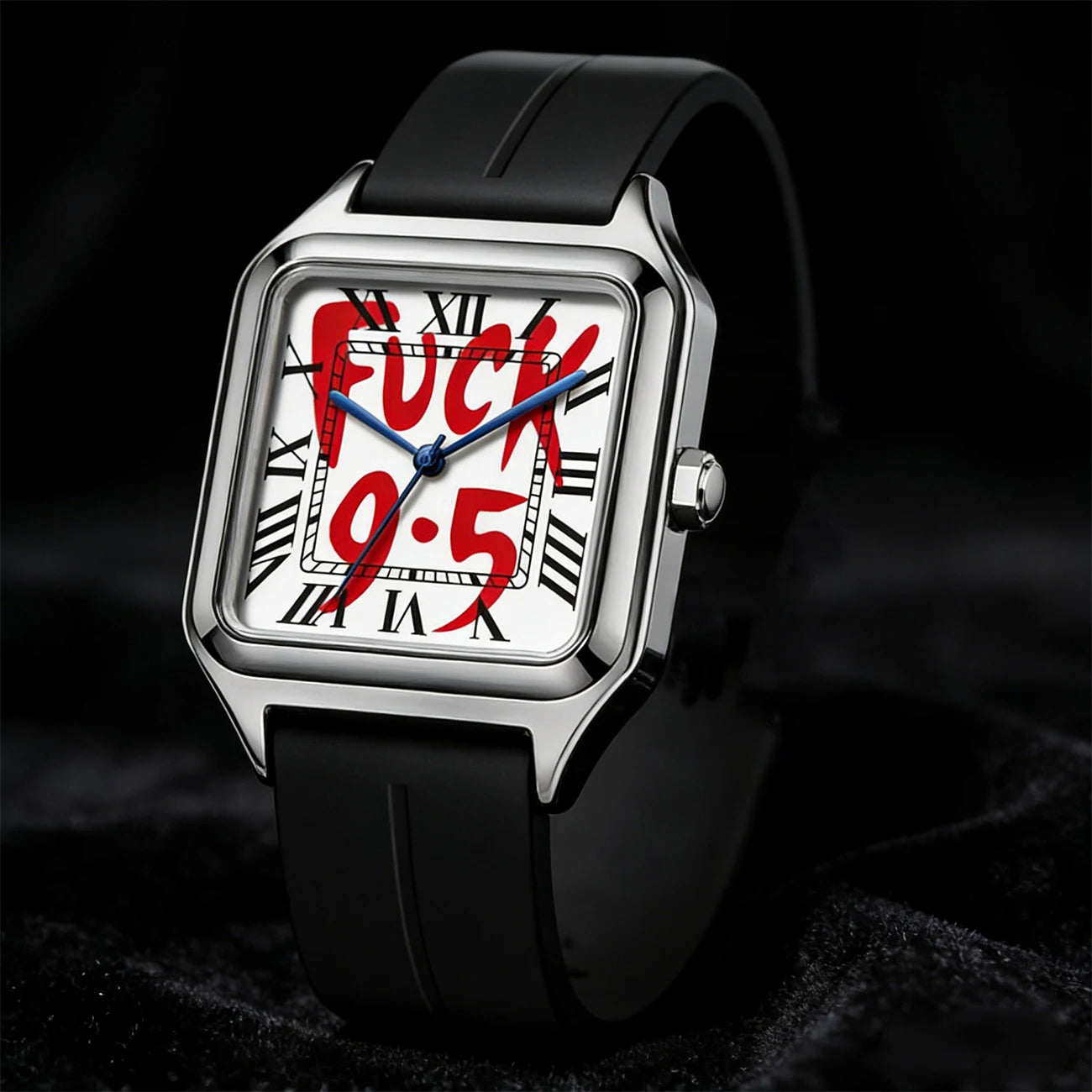 Square Dial Minimalist Quartz Watch