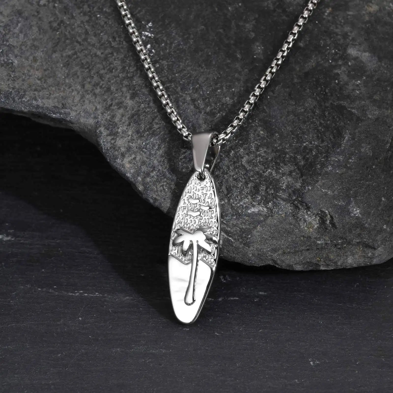 Coconut Tree Pendant Necklace