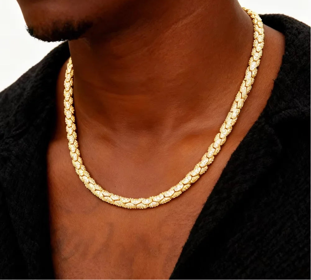 Snake Cuban Link Necklace