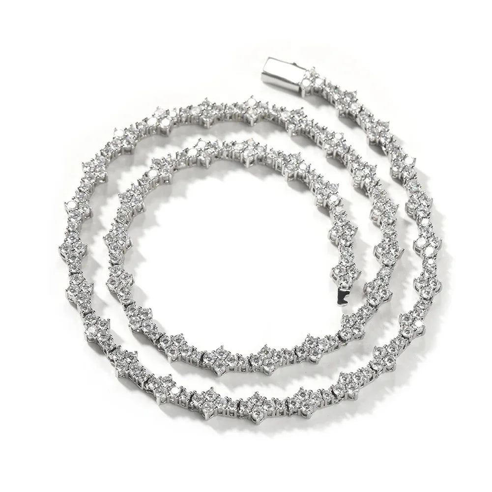Star Tennis Chain Necklace