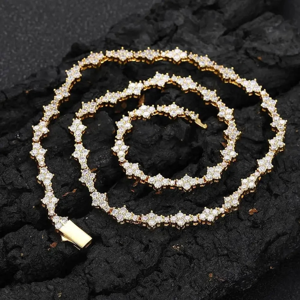 Star Tennis Chain Necklace